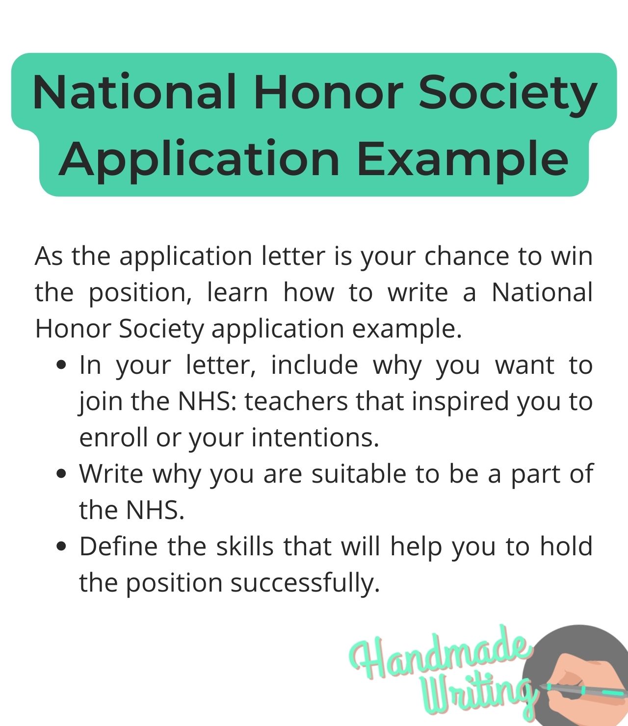 nation honor society application example
