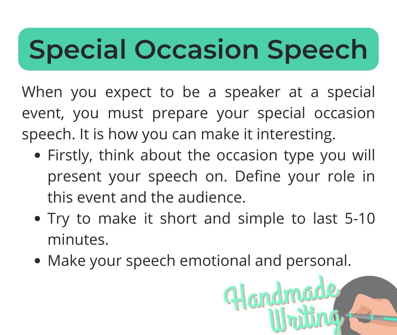 special occasion speech