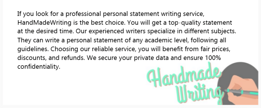 personal statement writing service